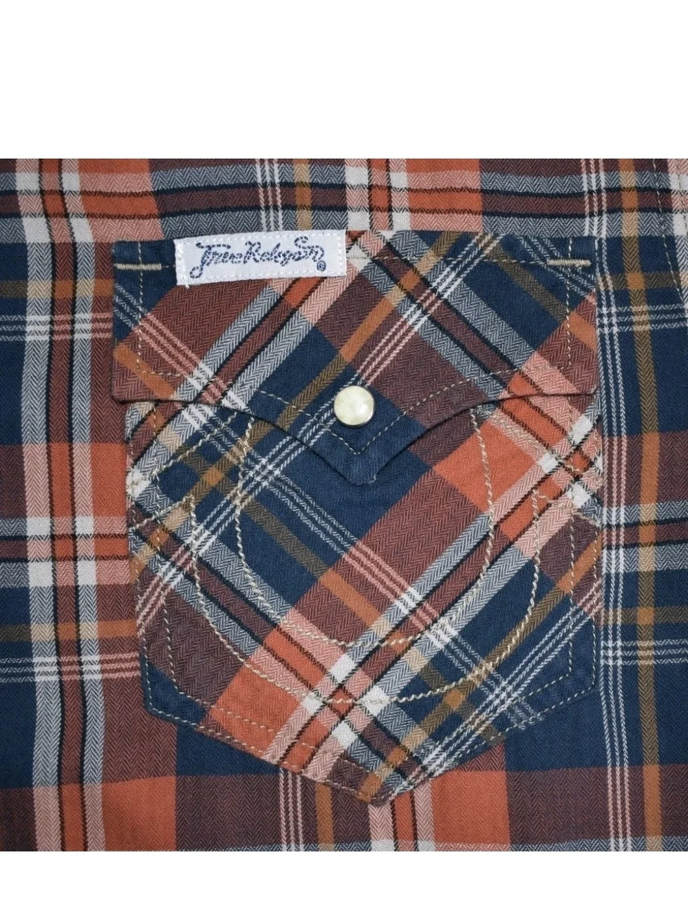 True Religion Men's Plaid Western Pearl Snap Button Cowboy Shirt Size XL